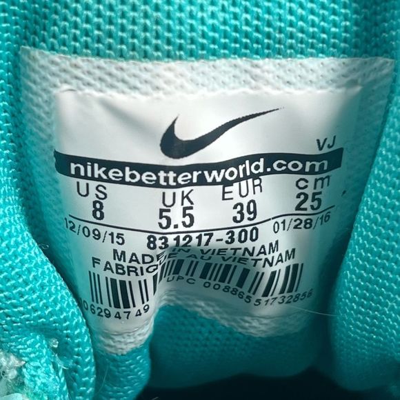 Nike Flex TR Women’s Trainer Blue/Turquoise Running Training Shoe Sneaker Size 8 - Picture 9 of 9